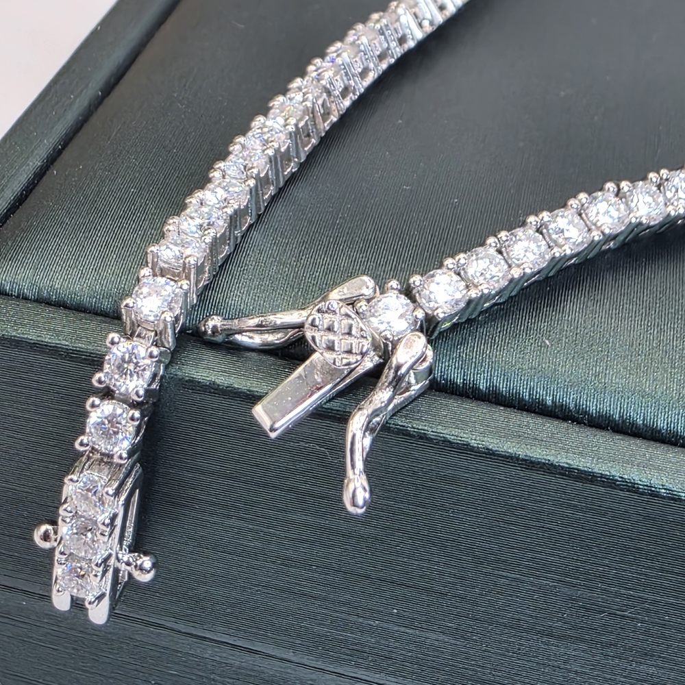 ✨2.5-2.8 CTW Moissanite Tennis Bracelet | 7" S925 Silver | 2mm Stones. - Picture 2 of 3